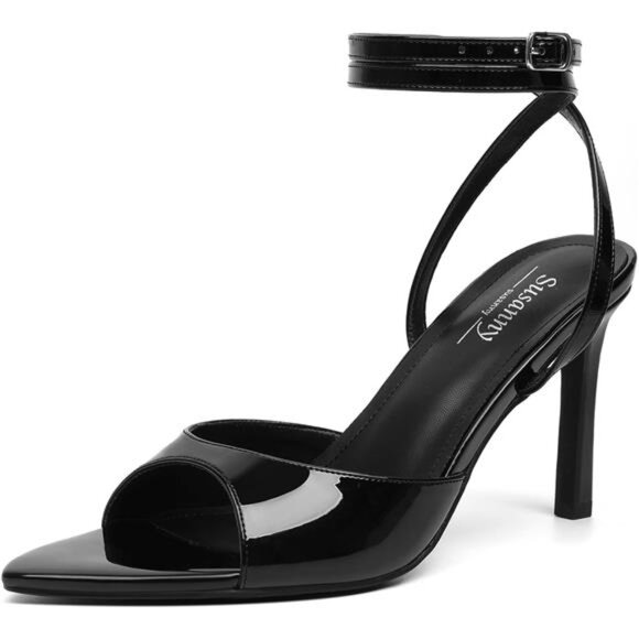 High Heels for Women Black Strap - Picture 1 of 6